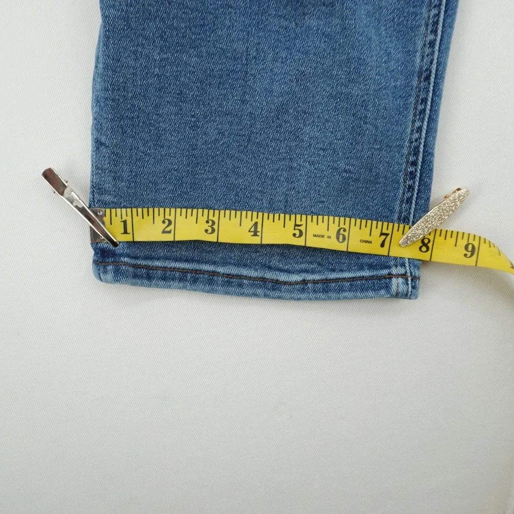 KUT From The Kloth Capri Jeans Womens 22W High Rise‎ Blue Distressed